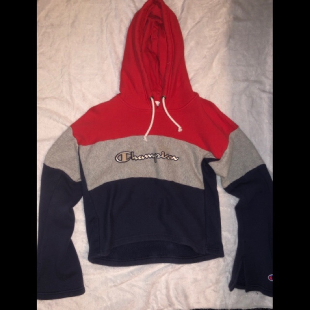 Champion Bell sleeve cropped hoodie